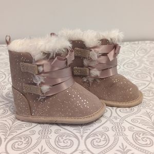 Baby sz 1 furry boot slip on | KoalaBaby